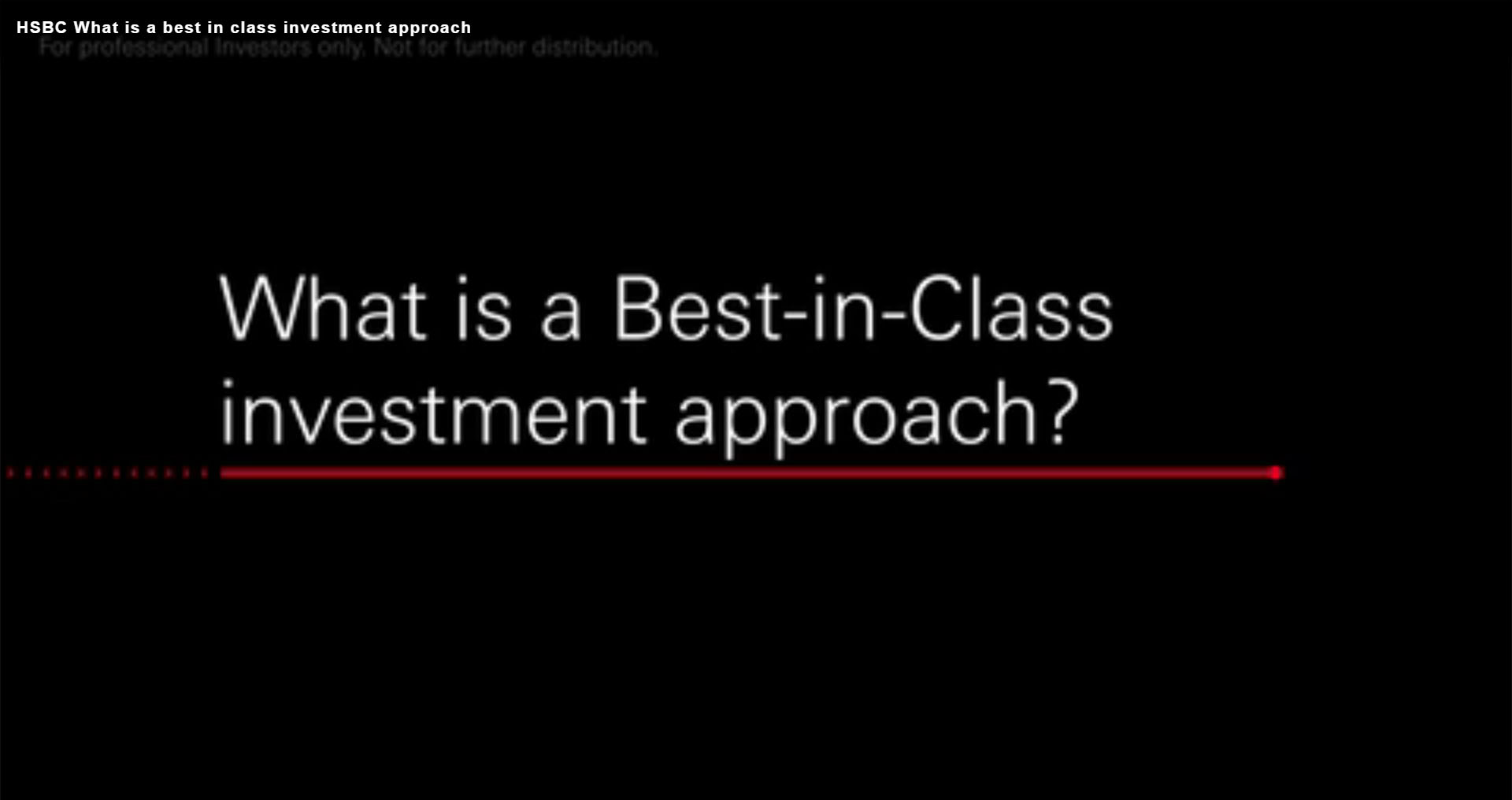 best in class investment approach